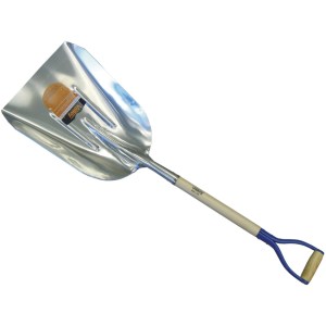 #10 ALUMINUM SCOOP, 30" ASH HANDLE STEEL D-GRIP (USA)