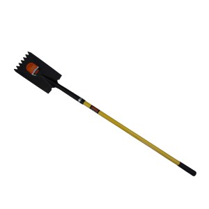 V TOOTH ROOFING SHOVEL, 48" FIBERGLASS HANDLE (USA)