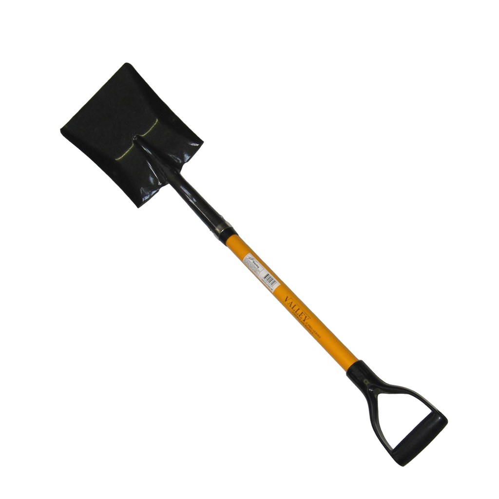SQUARE SHOVEL, 30" FIBERGLASS HANDLE (CHINA)