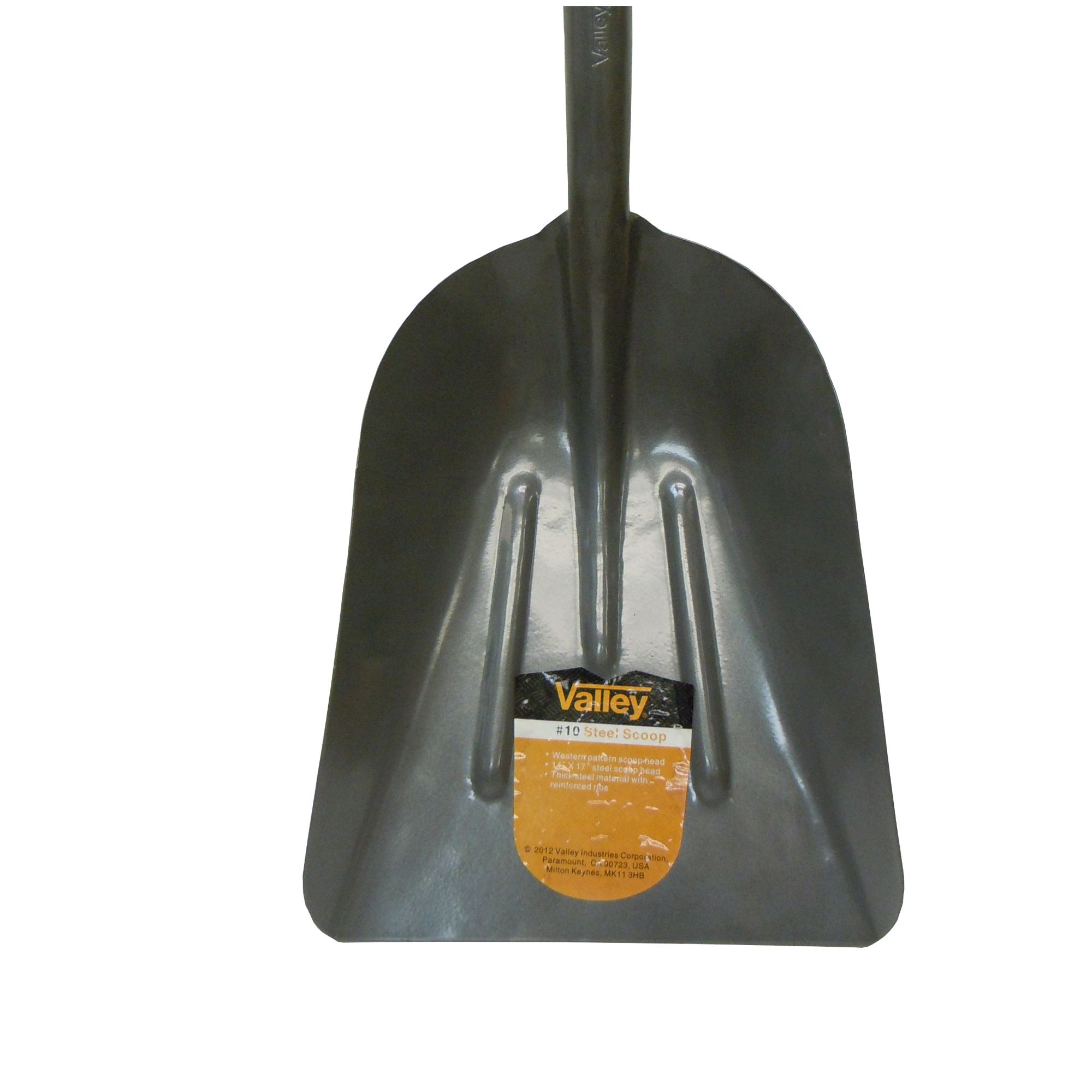 #10 STEEL SCOOP SHOVEL, 48" FIBERGLASS HANDLE (USA) - Image 2