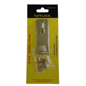 2-1/2" SAFETY HASP, BRASS