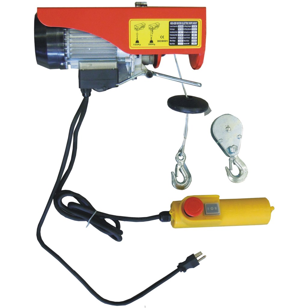 880 LB. ELECTRIC HOIST, 2 HOOK WITH REMOTE