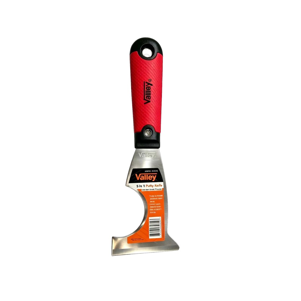 5-IN-1 PAINTER'S TOOL, STAINLESS BLADE, RED SOFT-TOUCH™ HANDLE