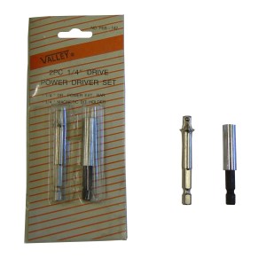 2 PC. 1/4" DR. HEX BIT HOLDER ADAPTER SET