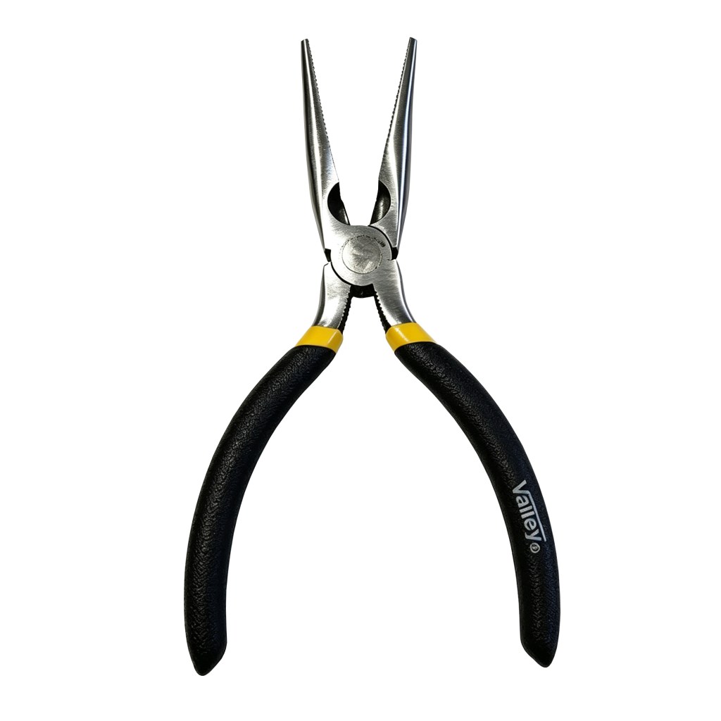 6" BENT NOSE PLIERS, CR-V, FOAM GRIPS
