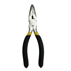 8" BENT NOSE PLIERS, CR-V, FOAM GRIPS