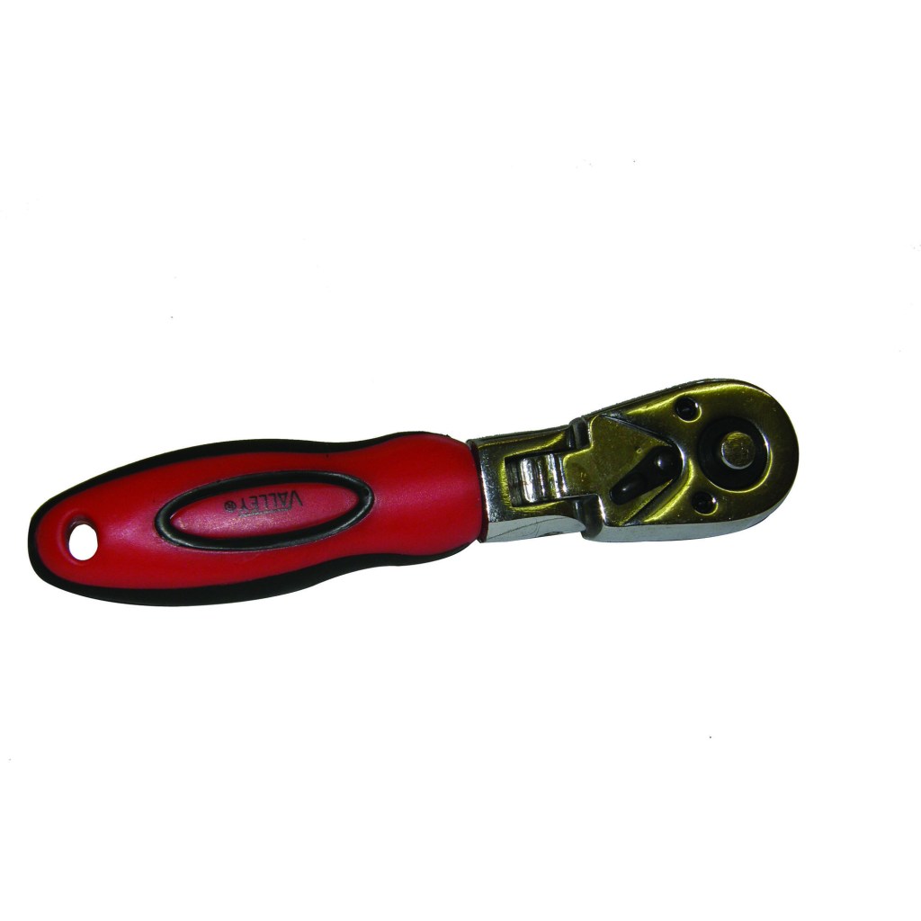 RATCHET HANDLE, STUBBY FLEX, 1/2" DR., SOFT-TOUCH™ GRIP