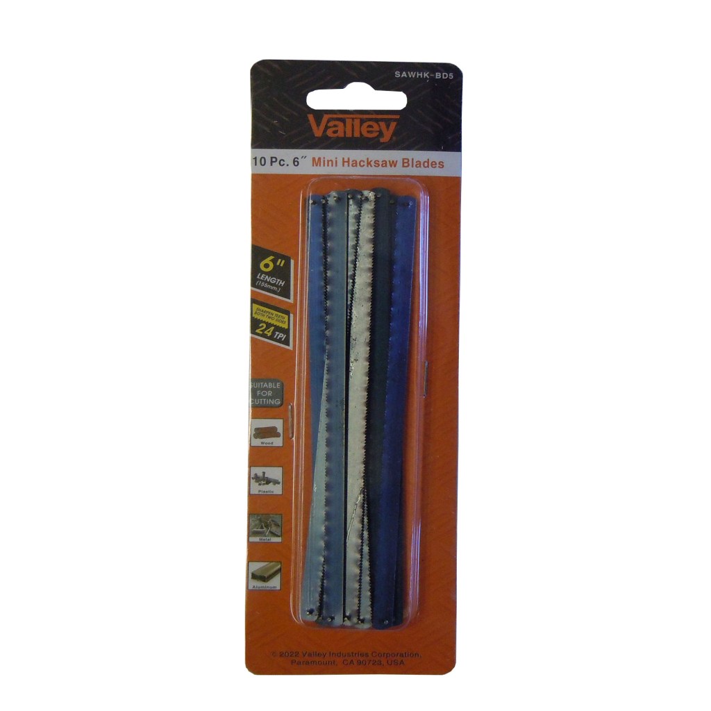 10 PC. 6" MINI HACKSAW BLADE SET