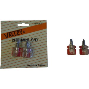 2 PC. MINI STUBBY SCREWDRIVER SET, #0 PHILLIPS/1/8" FLAT