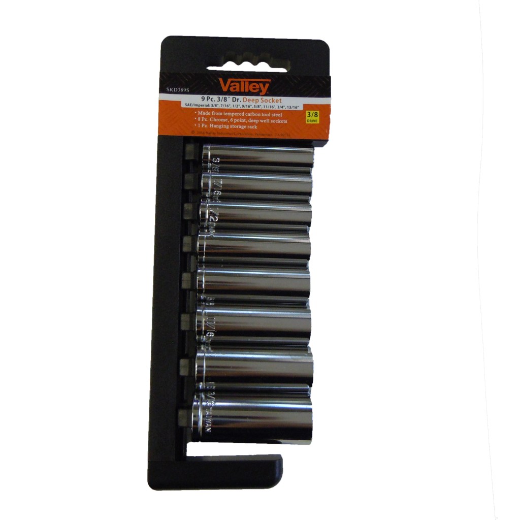 9 PC. 3/8" DR. DEEP SOCKET (SAE)