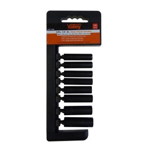 9 PC. 1/4" DR. DEEP IMPACT SOCKET SET (MM)