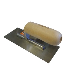 3" X 8" MINI FINISH TROWEL, WOOD HANDLE