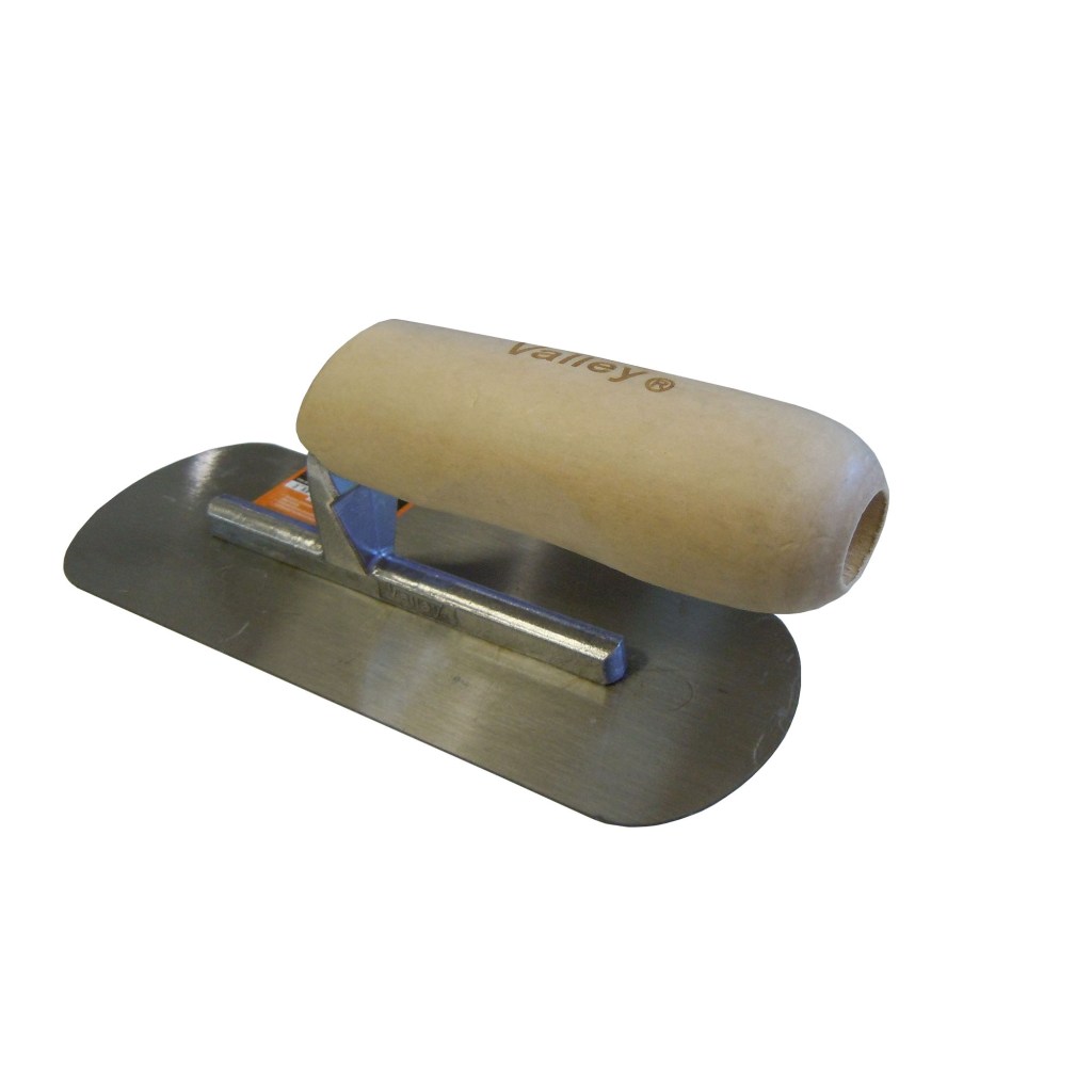 3" X 8" MINI SWIMMING POOL TROWEL, WOOD HANDLE