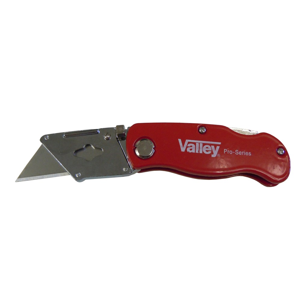 3.5" FOLDING UTILITY KNIFE, 5 REPLACEMENT BLADES