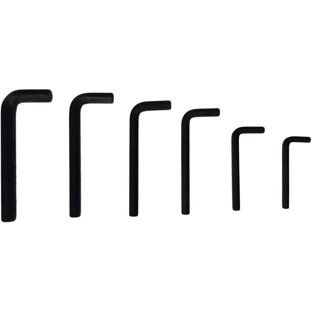 6 PC. JUMBO HEX KEY WRENCH SET, CR-V, (8-19MM)
