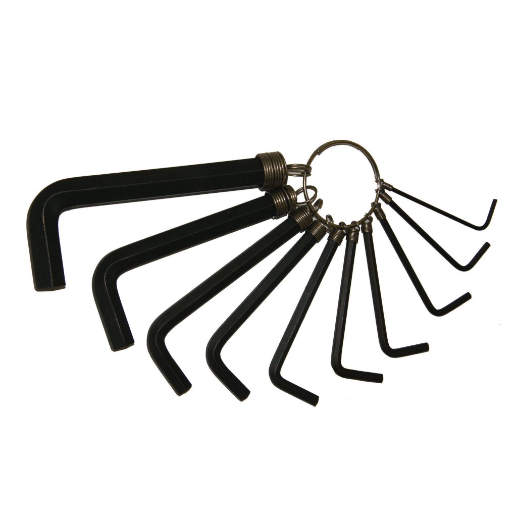 10 PC. HEX KEY WRENCH SET, 1/16"-3/8"
