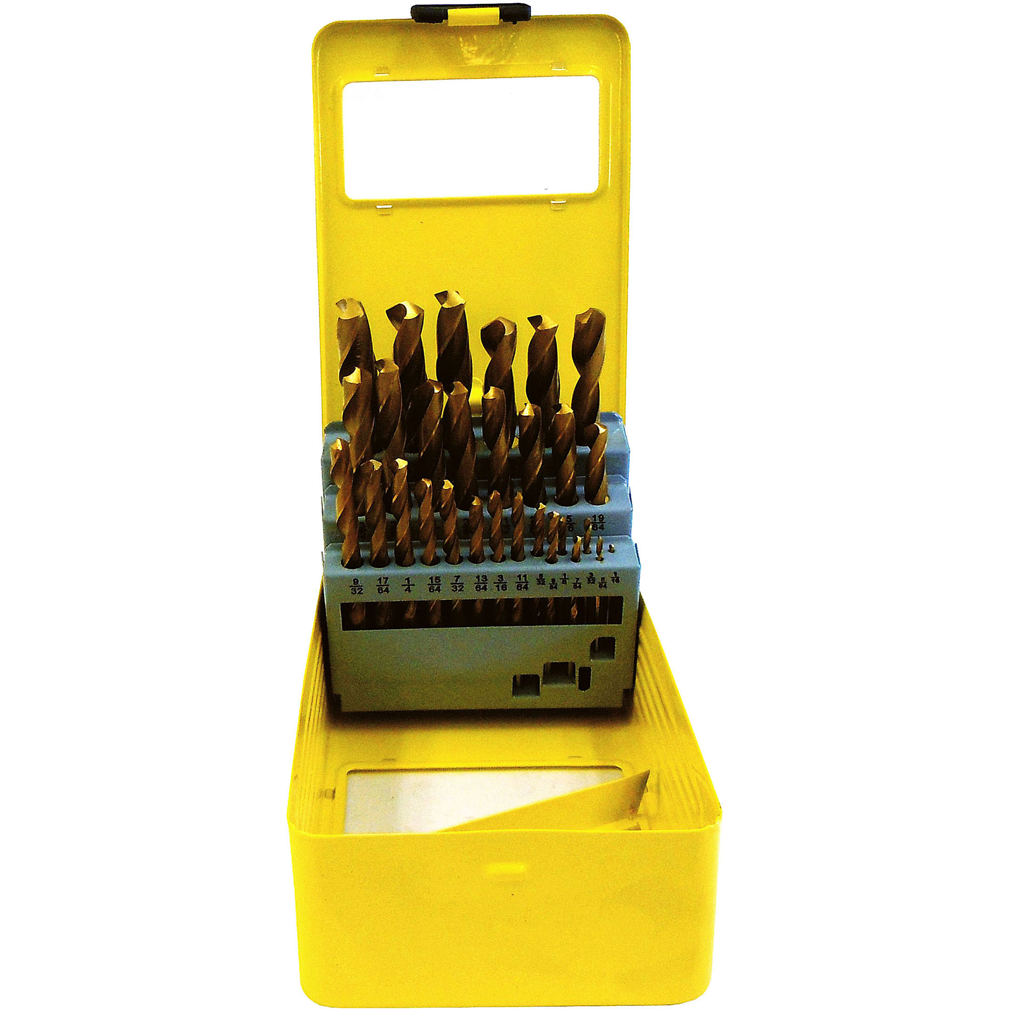 29 PC. DRILL BIT SET, HSS/TITANIUM, 1/2" SHANK, METAL INDEX - Image 2