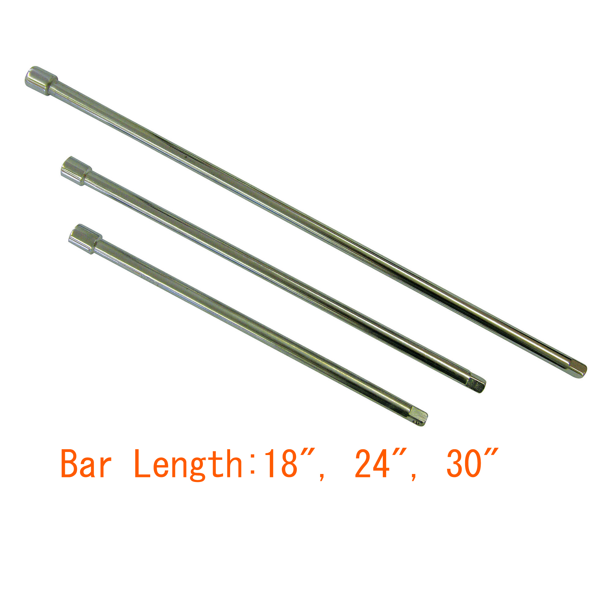 3 PC. 1/2" DR. EXTENSION BAR SET (18",24",30") - Image 2