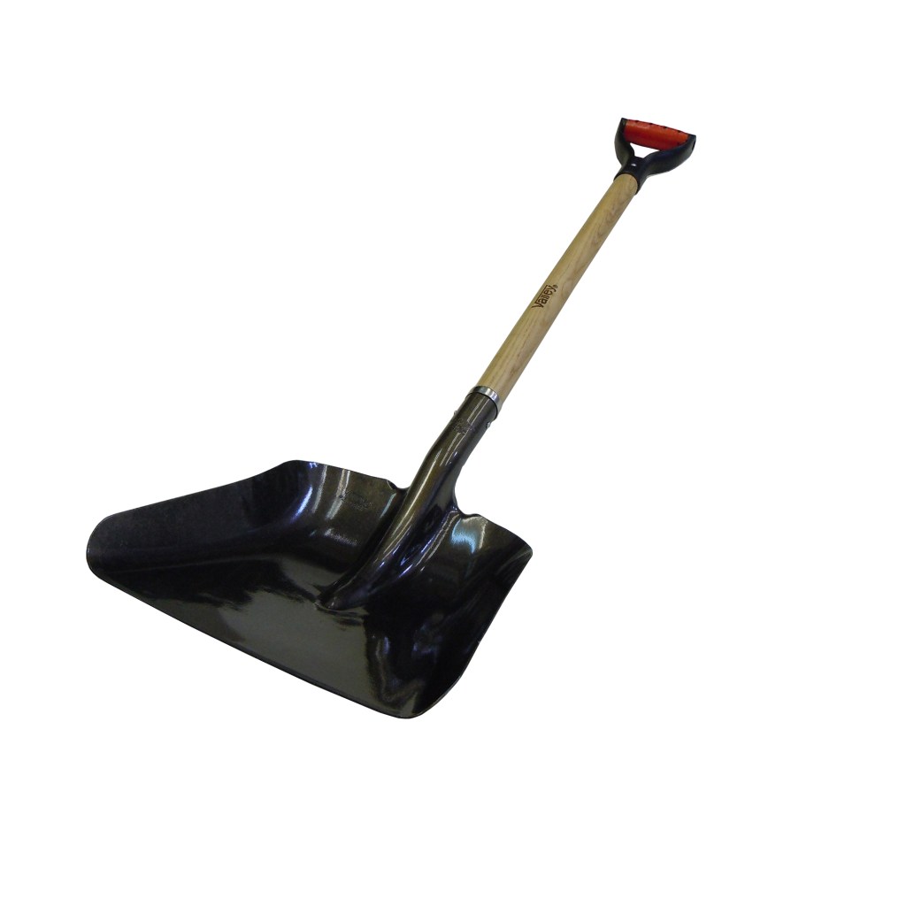 #2 STEEL SCOOP SHOVEL, 39" D-GRIP ASH HANDLE (USA)