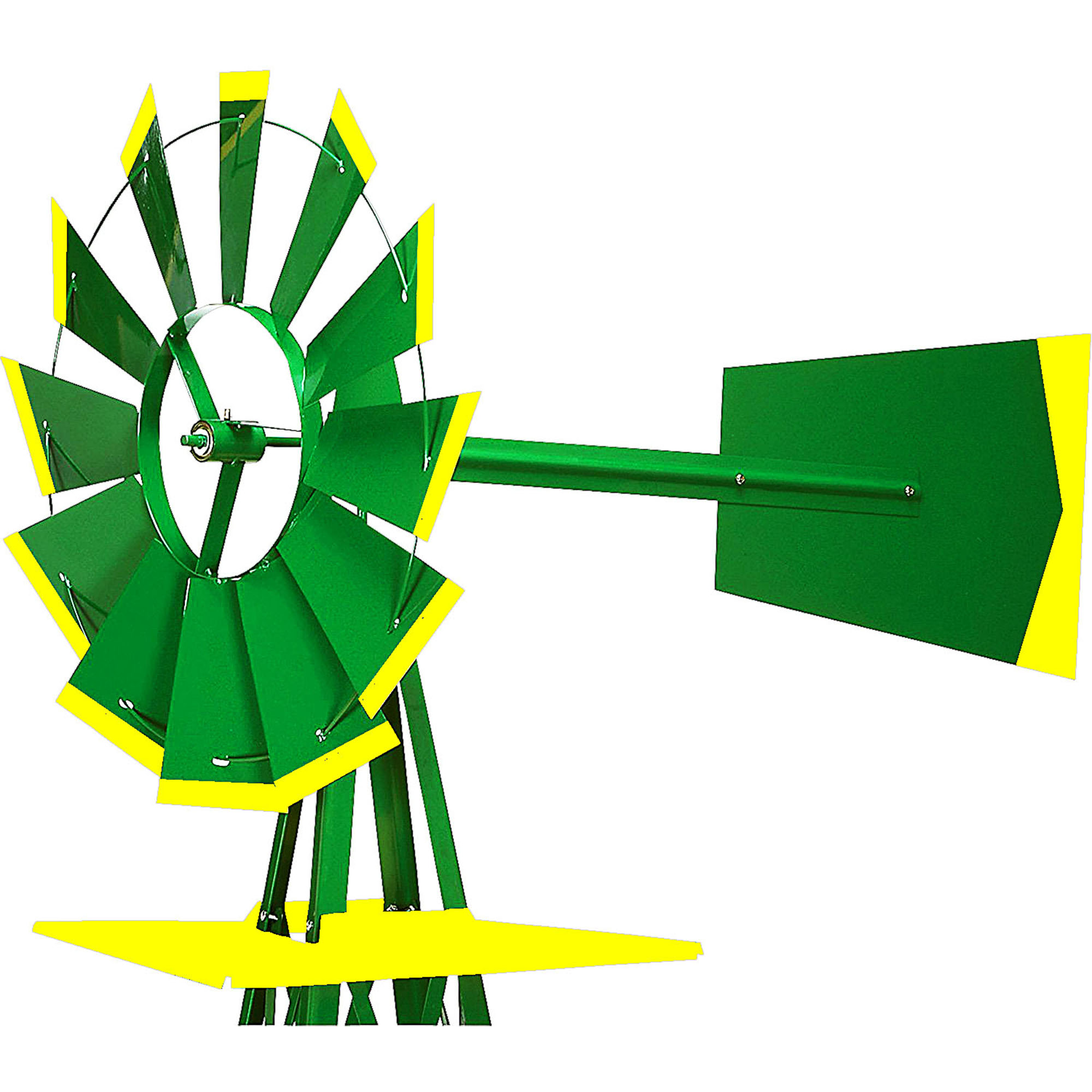 8 FT. WINDMILL ORNAMENT, JOHN DEERE® GREEN WITH YELLOW ACCENTS - Image 2