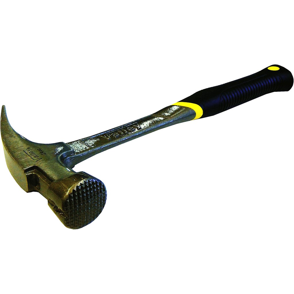 24 OZ. PROFESSIONAL MAGNETIC FRAMING HAMMER, UNI-FORGED™ STEEL HANDLE - SILVER/YELLOW