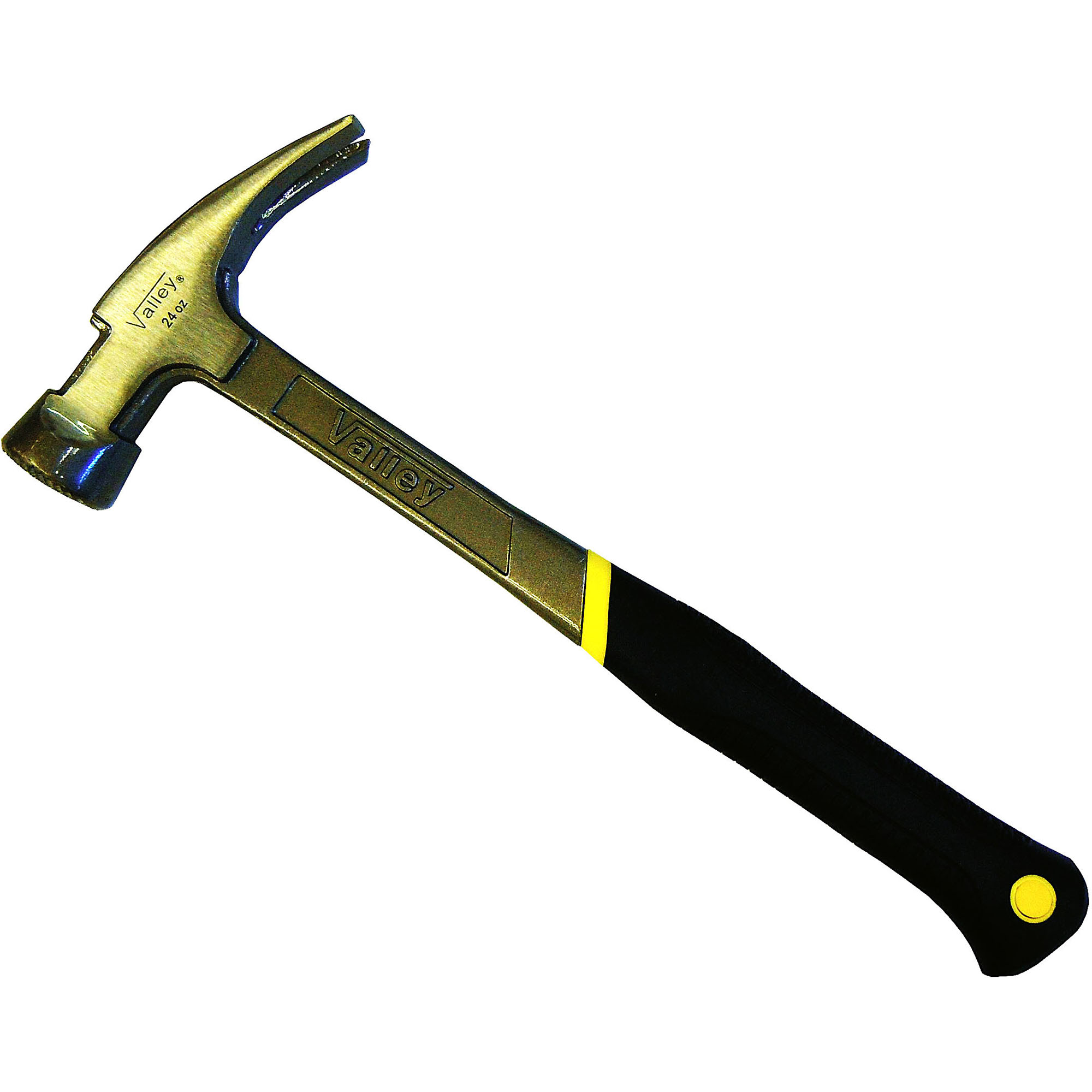 24 OZ. PROFESSIONAL MAGNETIC FRAMING HAMMER, UNI-FORGED™ STEEL HANDLE - SILVER/YELLOW - Image 2