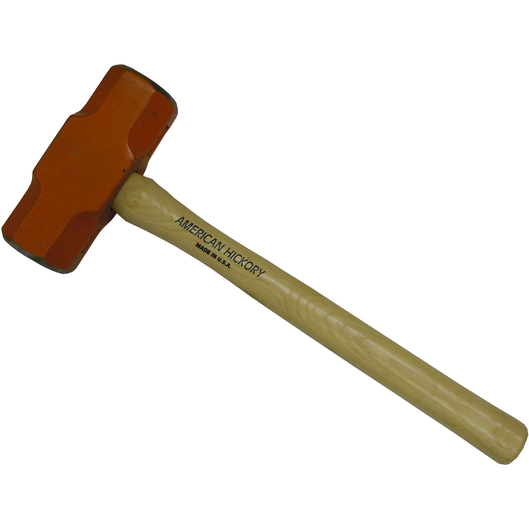 10 LB. SLEDGE HAMMER, ORANGE, 16" HICKORY HANDLE (USA) - Image 2