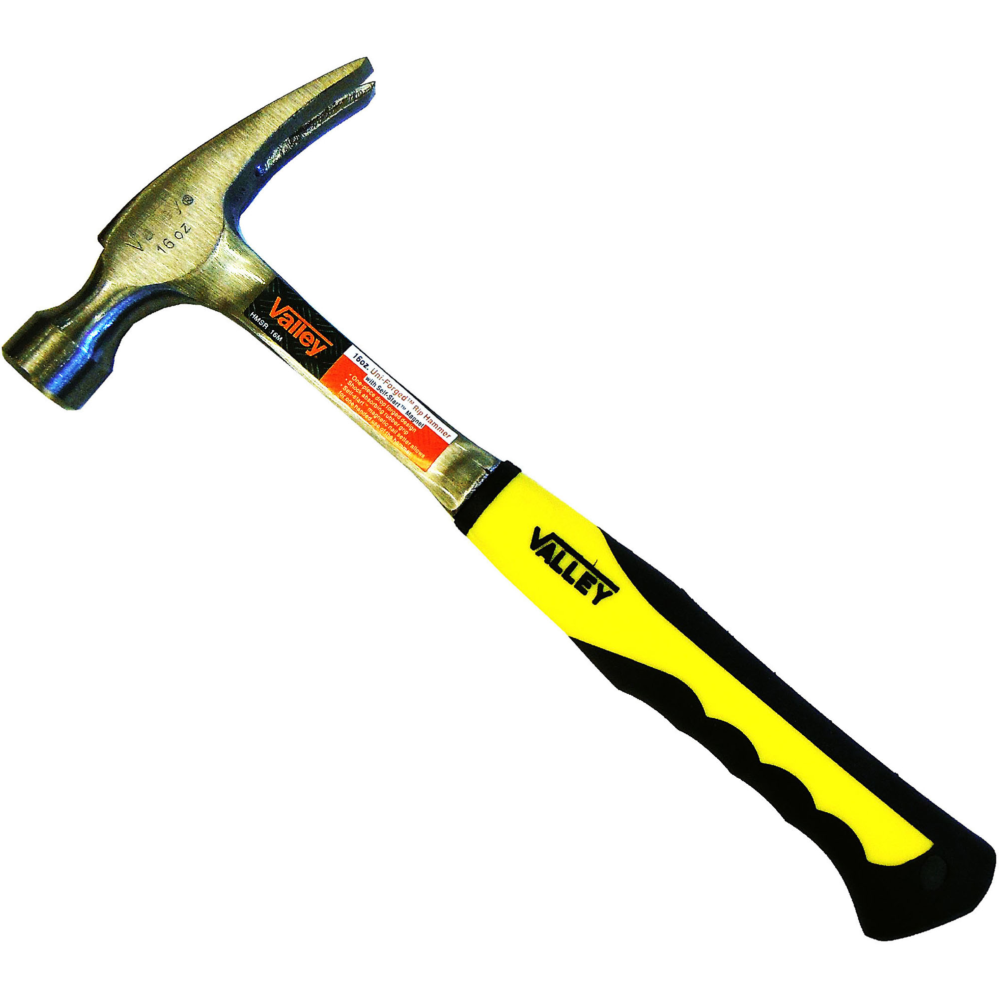 16 OZ. MAGNETIC STRAIGHT RIP HAMMER, UNI-FORGED™ STEEL HDL. - Image 2
