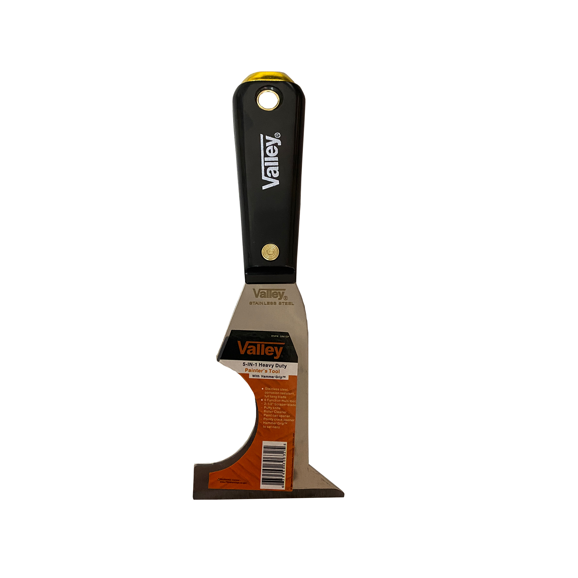 5-IN-1 PAINTER'S TOOL, STAINLESS BLADE, HAMMER GRIP™
