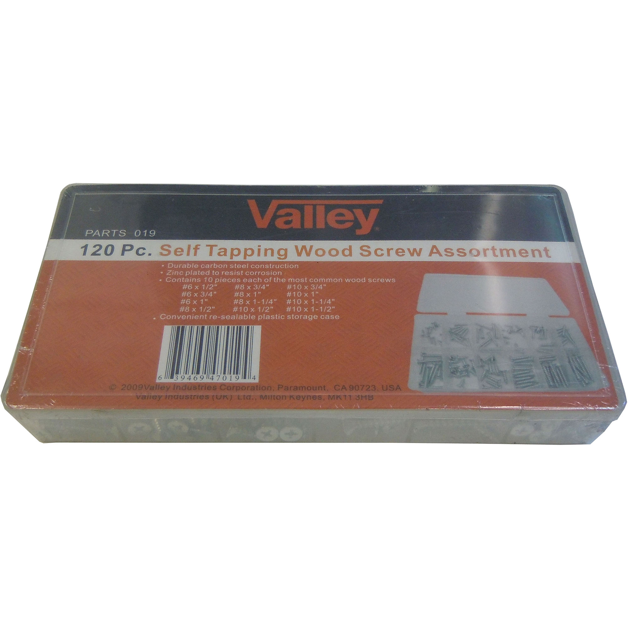 120 PC. SELF-TAPPING WOOD SCREWS ASSORTMENT - Image 2