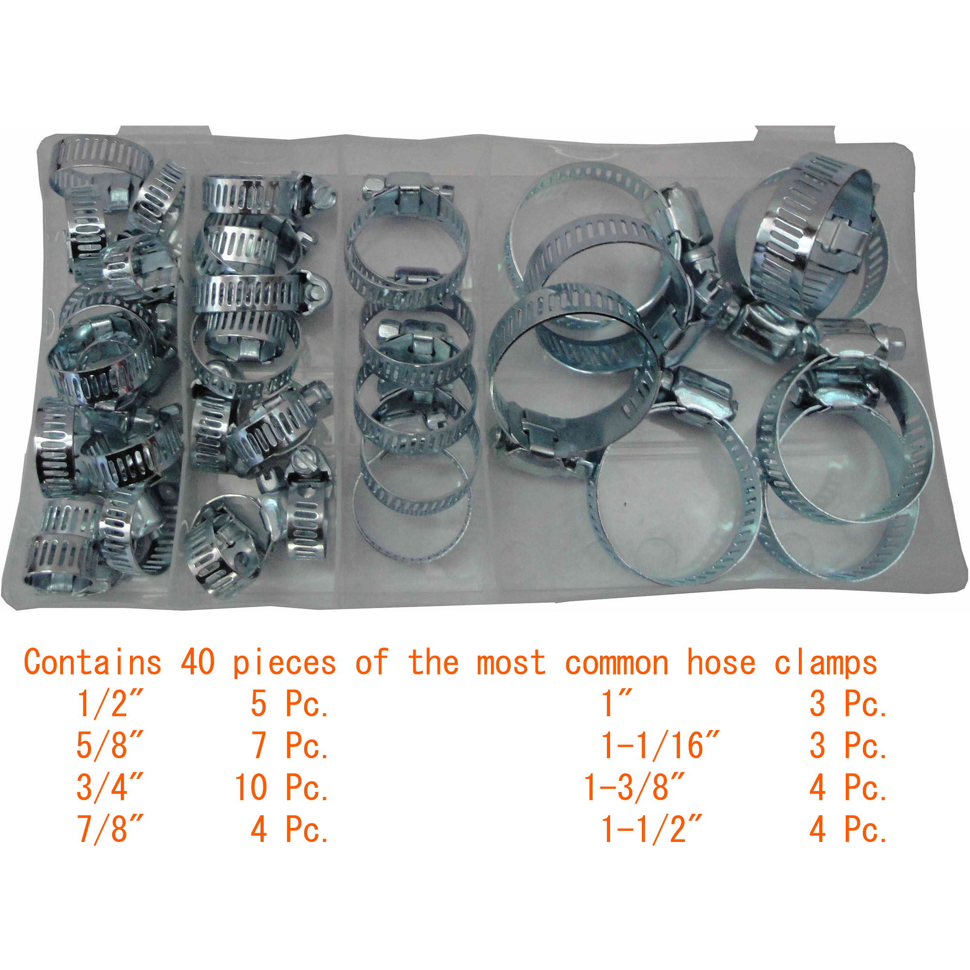 40 PC. HOSE CLAMP ASSORTMENT - Image 3