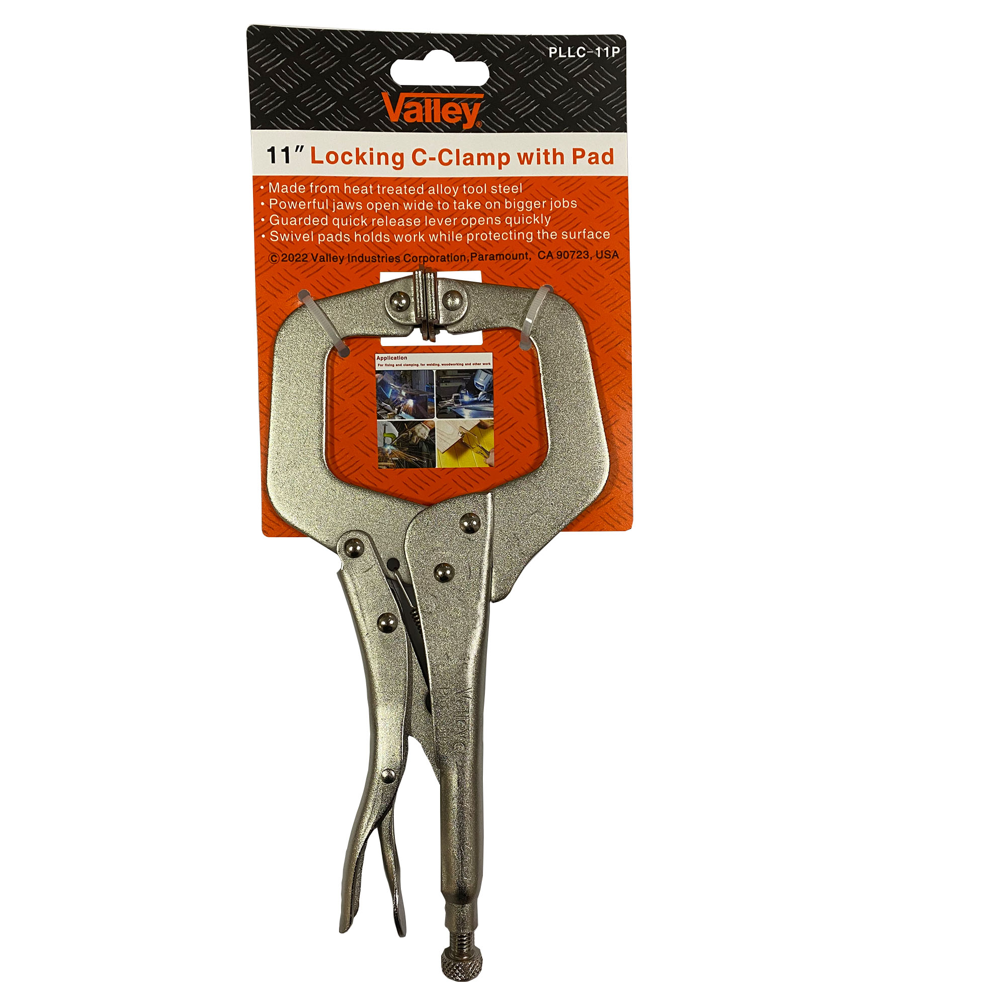 11" LOCKING C-CLAMP WITH PADS, CR-V - Image 3