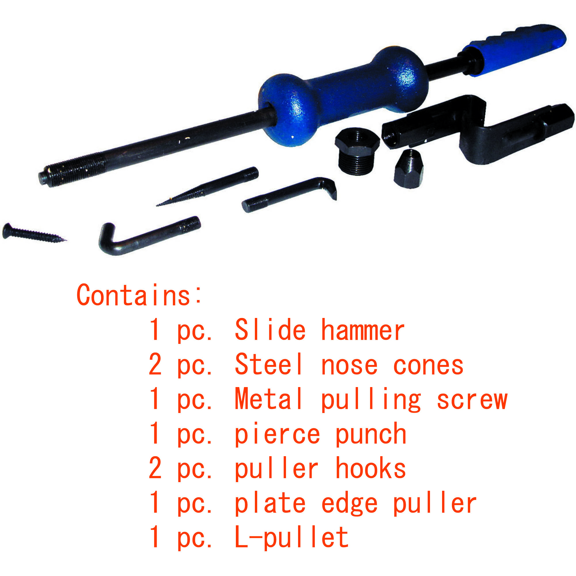 DENT PULLER, 5 LB., 9 PC. SET, COLOR BOX - Image 3