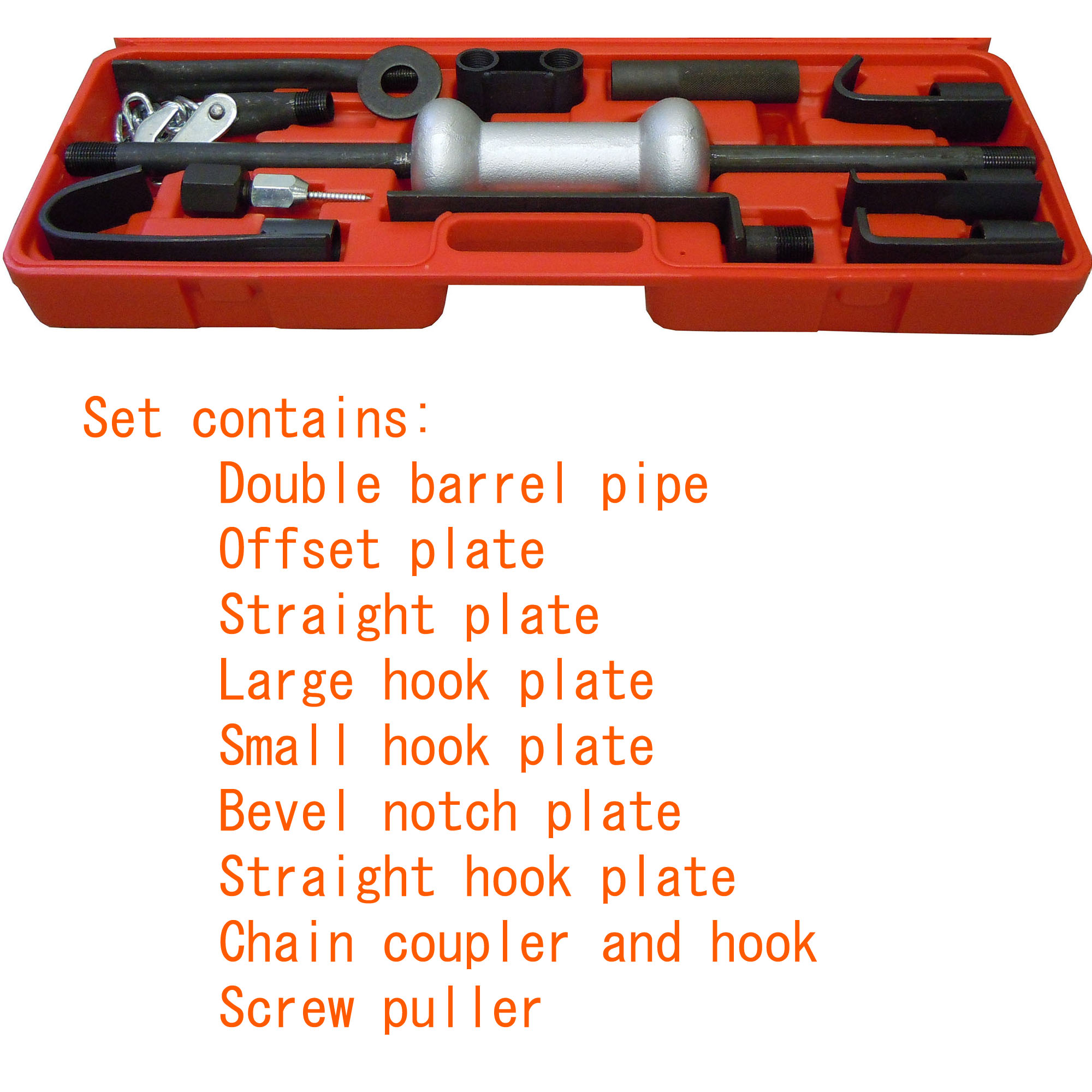 DENT PULLER, 10 LB., 9 PC. SET, PVC BOX - Image 2