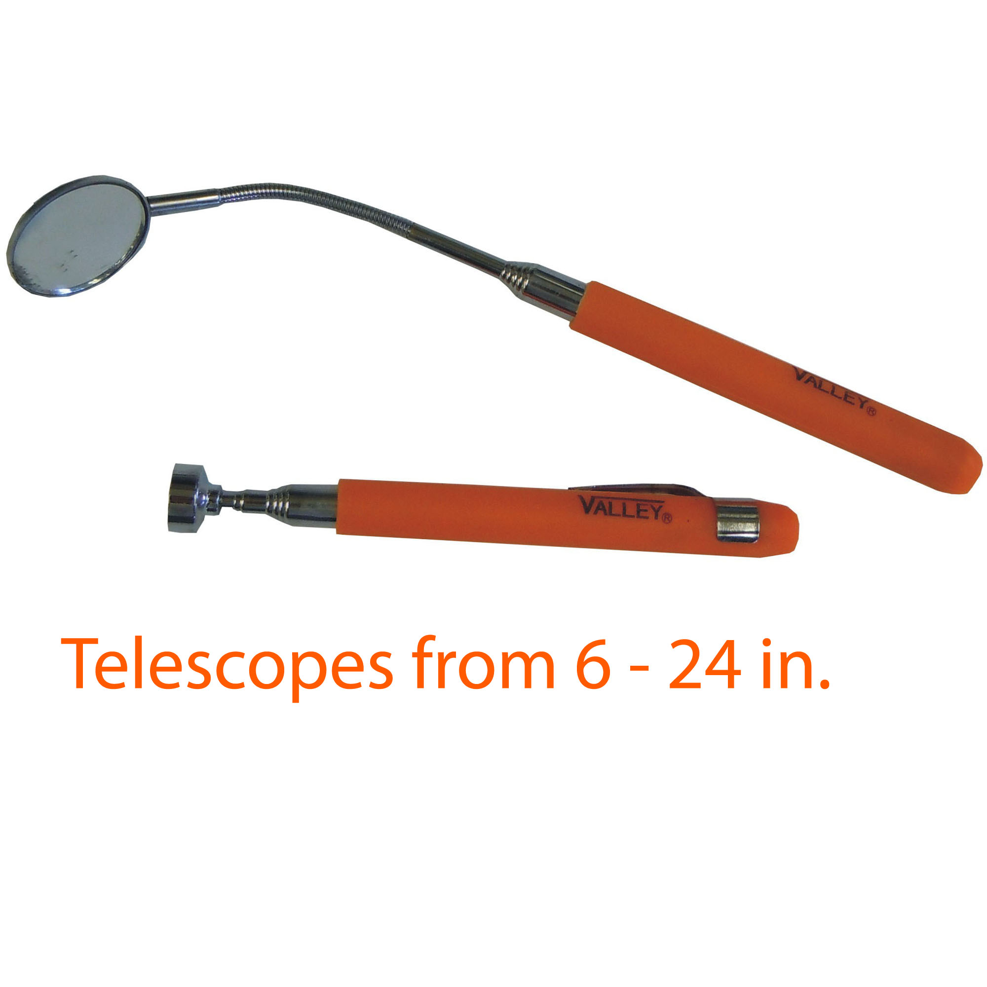 2 PC. INSPECTION MIRROR AND PICK-UP TOOL SET - Image 3