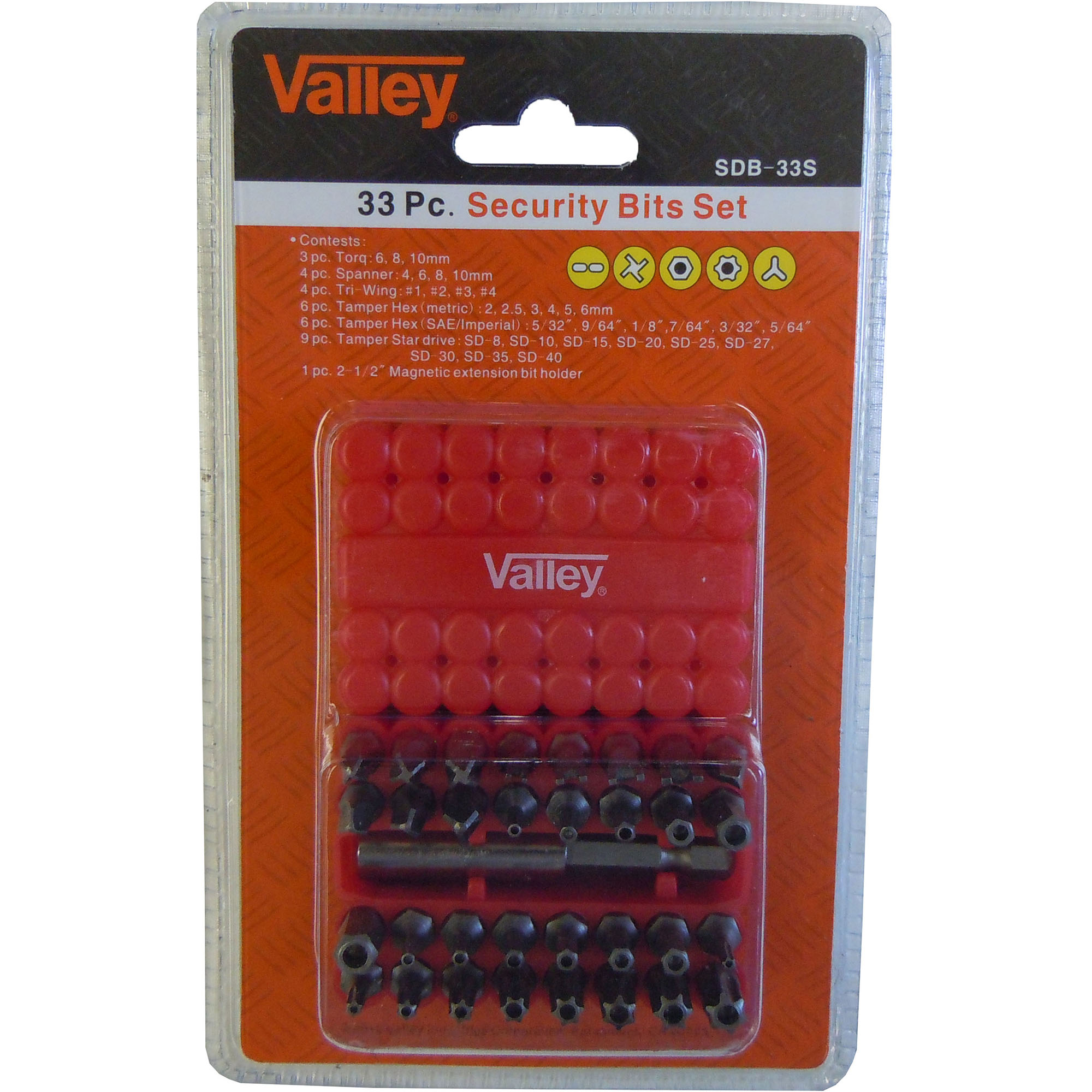 33 PC. SECURITY BITS SET - Image 2