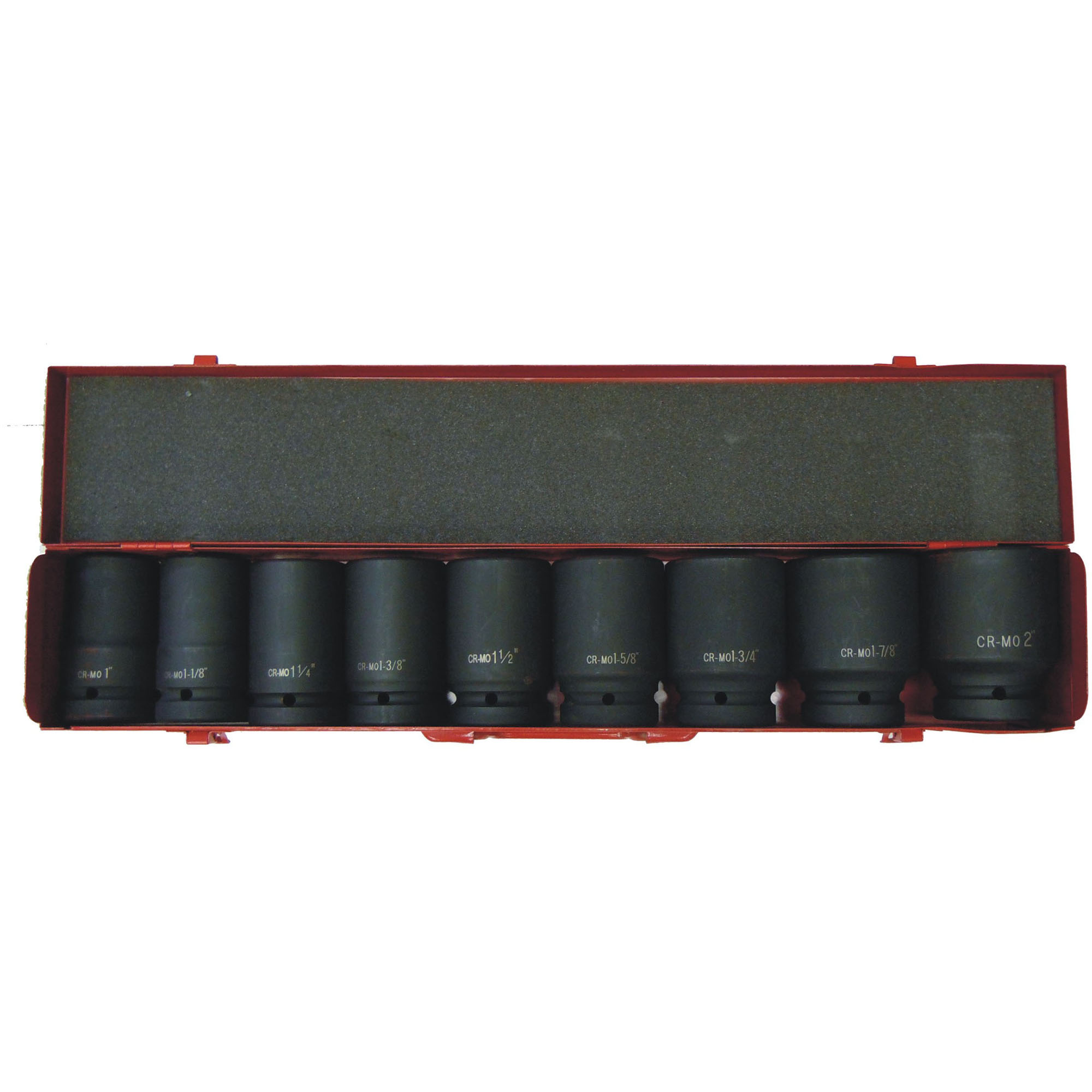 9 PC. 1" DR. DEEP IMPACT SOCKET SET (SAE) - Image 2