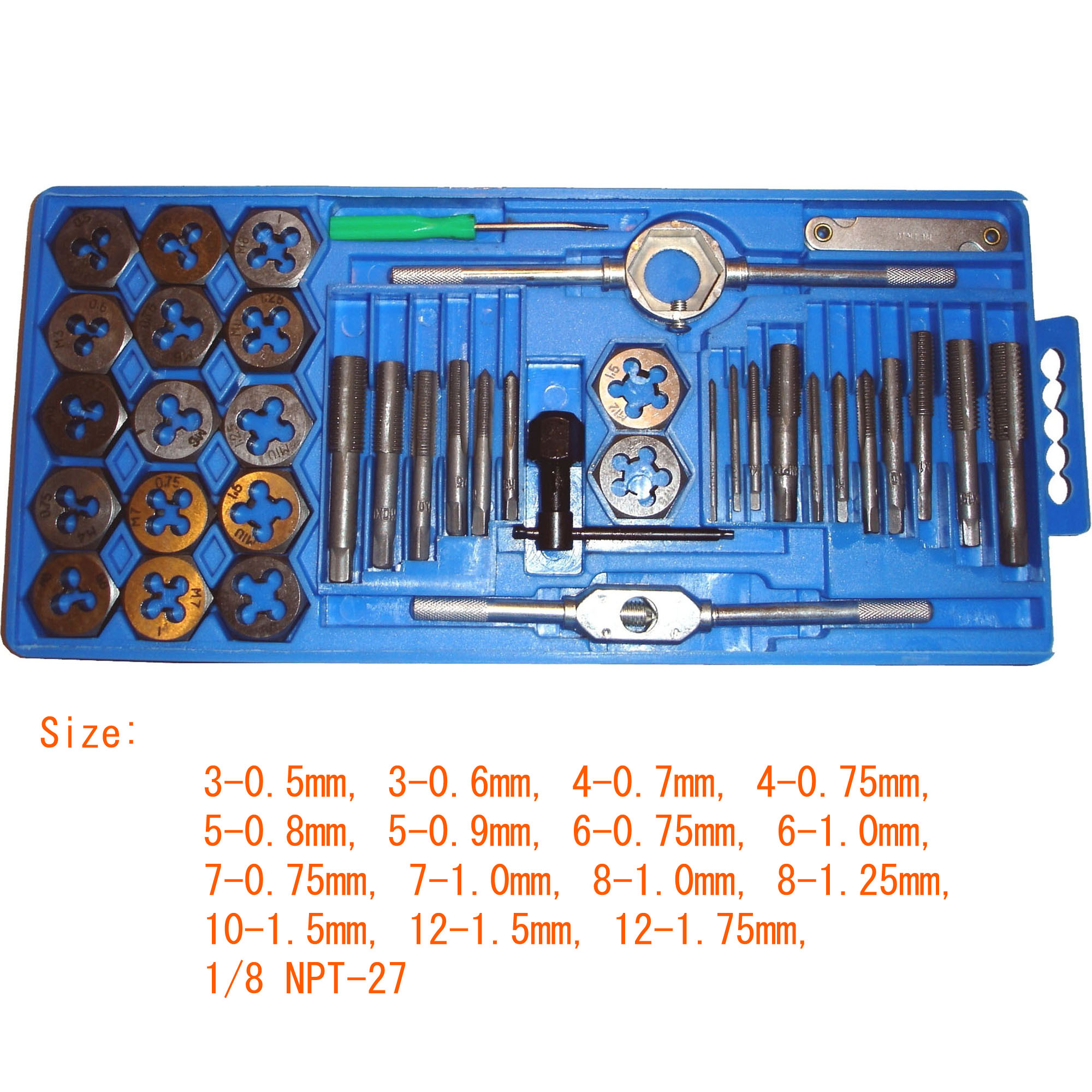 40 PC. TAP AND DIE SET (MM) - Image 3