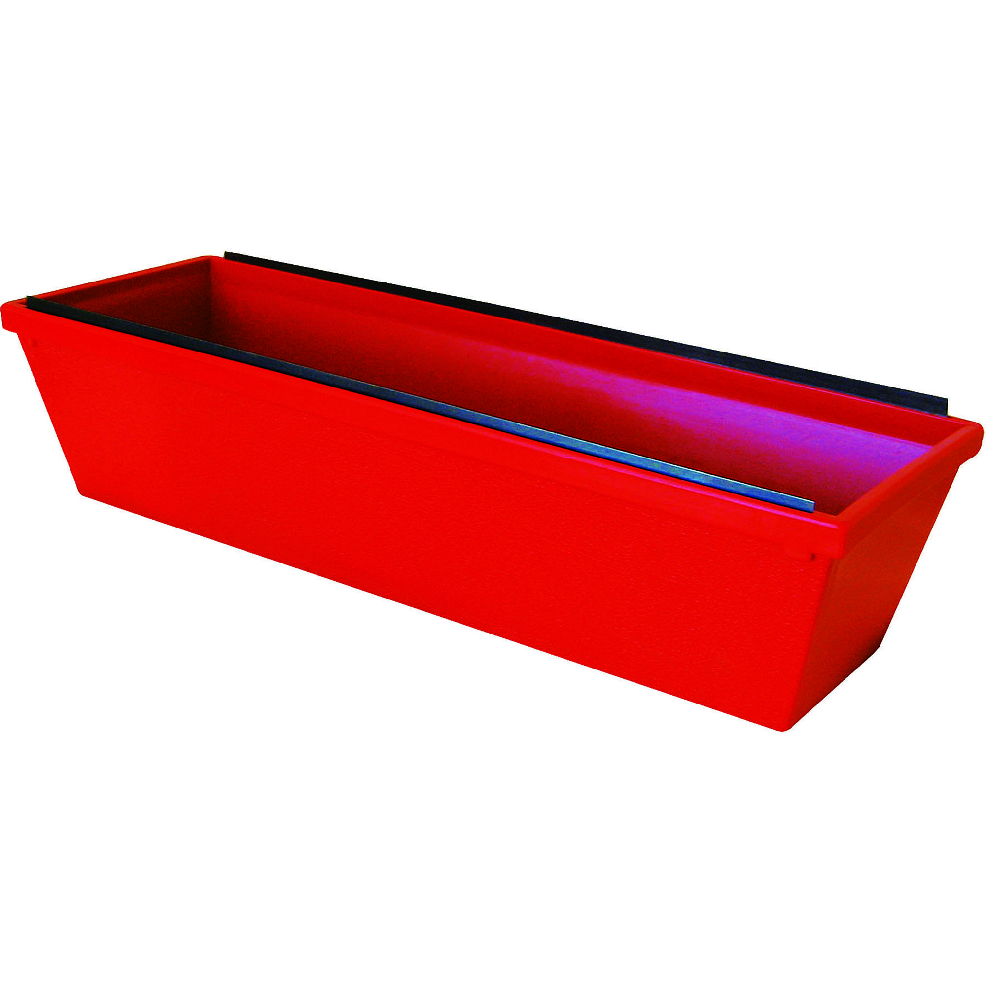 14" POLY DRYWALL MUD PAN, RED - Image 2