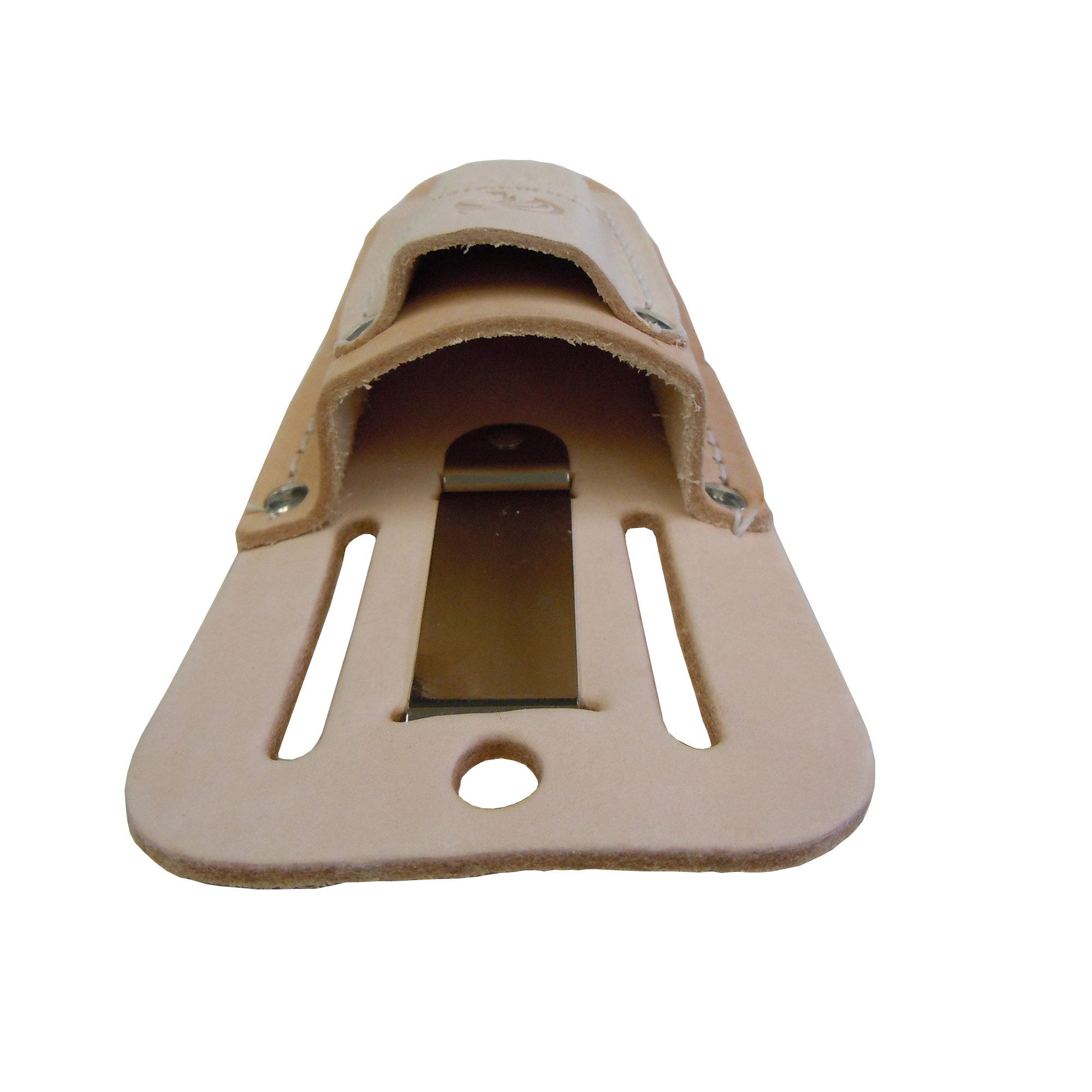 LEATHER HAND SHEAR POUCH WITH CLIP, SHARPENING STONE HOLDER - Image 3