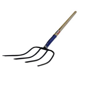 4 TINE FORGED PITCH FORK, 48" ASH WOOD HANDLE - PRO SERIES™