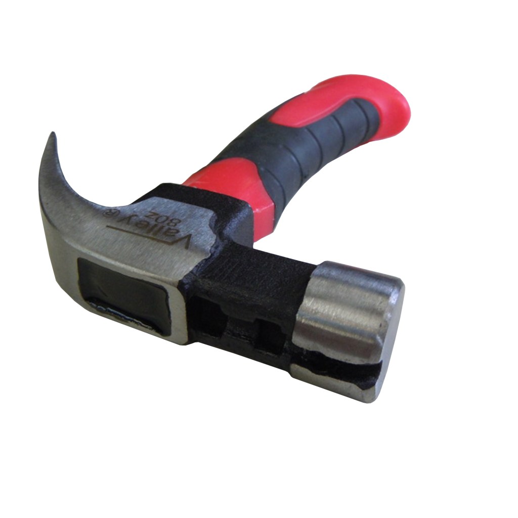 8 OZ. MAGNETIC CLAW HAMMER, FIBERGLASS HANDLE