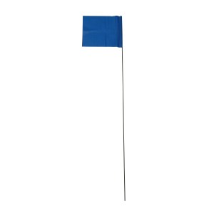 100PC 4"X5" MARKING FLAG - BLUE