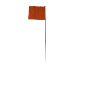 100PC 4"X5" MARKING FLAG - ORANGE