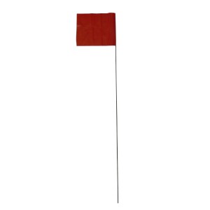 100PC 4"X5" MARKING FLAG - RED