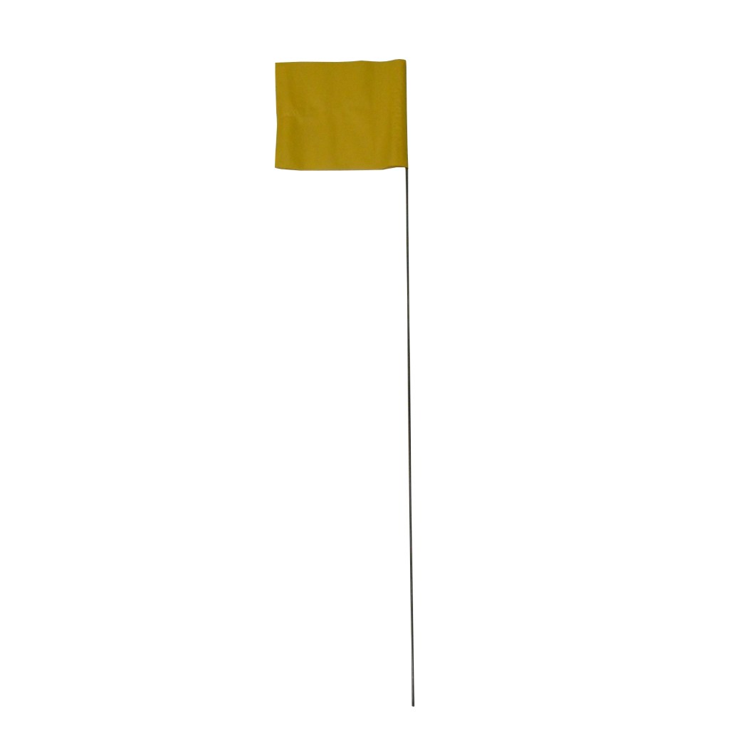 100PC 4"X5" MARKING FLAG - YELLOW