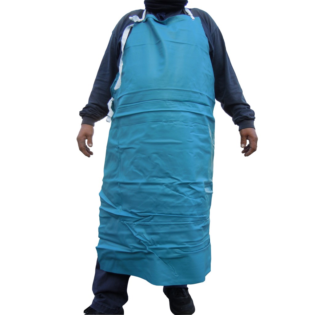 HEAVY DUTY VINYL 35"X45" APRON, GREEN 16 MIL (DOZEN)