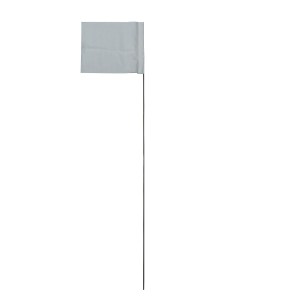 100PC 4"X5" MARKING FLAG - WHITE