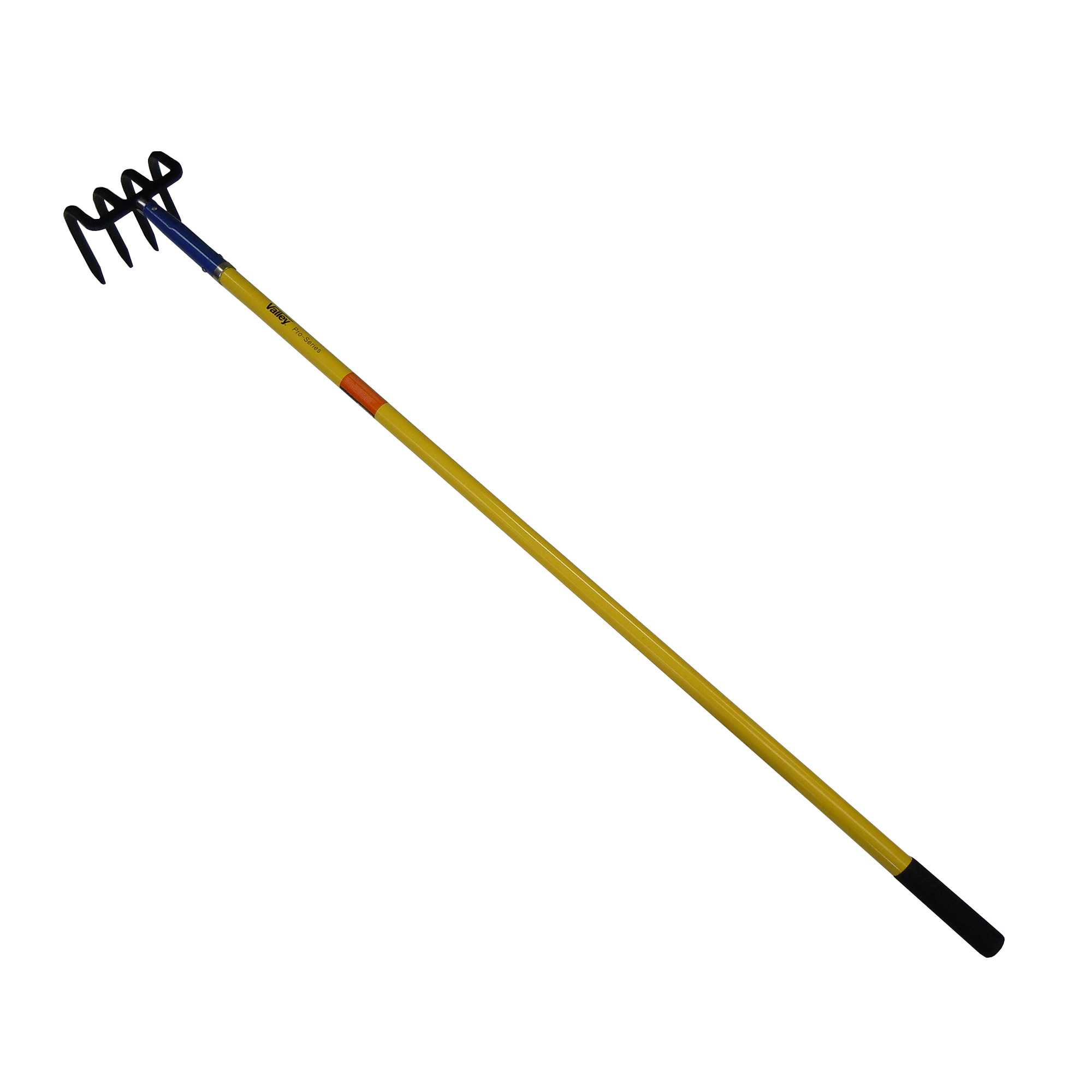 4 TINE POTATOE HOOK / REFUSE HOOK CLEANER, 60" FIBERGLASS HANDLE - Image 2