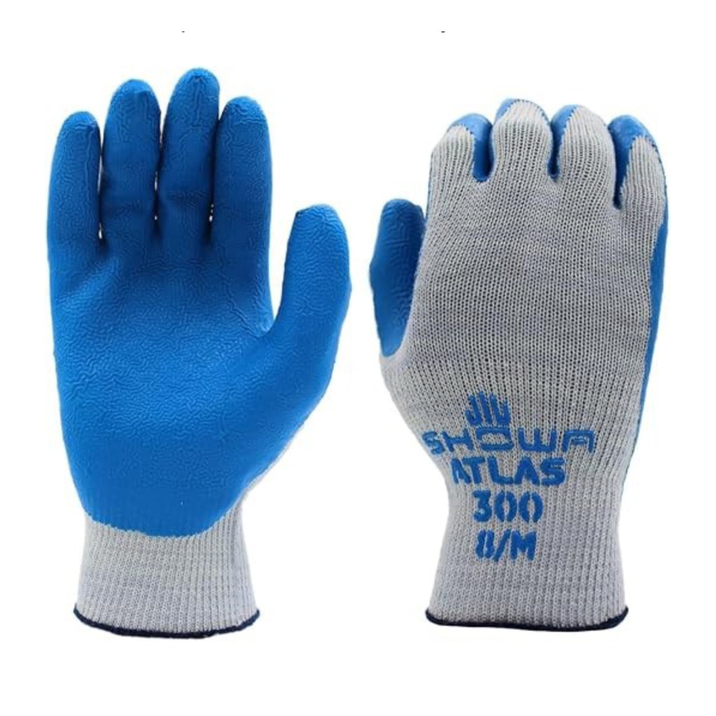 ATLAS #300 GLOVE, BLUE PALM, MEDIUM-STRING
